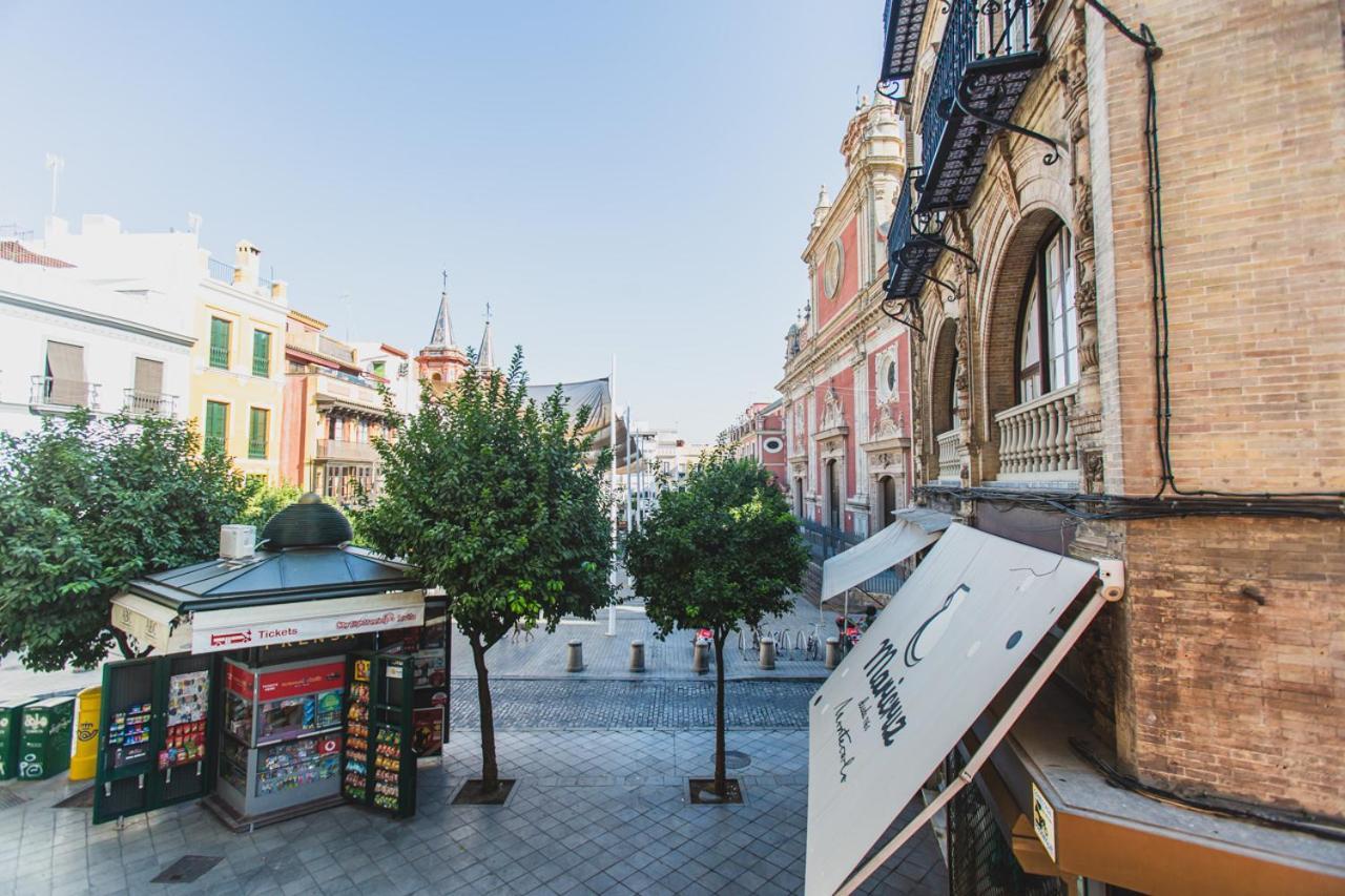 Apartament Casa Plaza Salvador Sewilla Zewnętrze zdjęcie